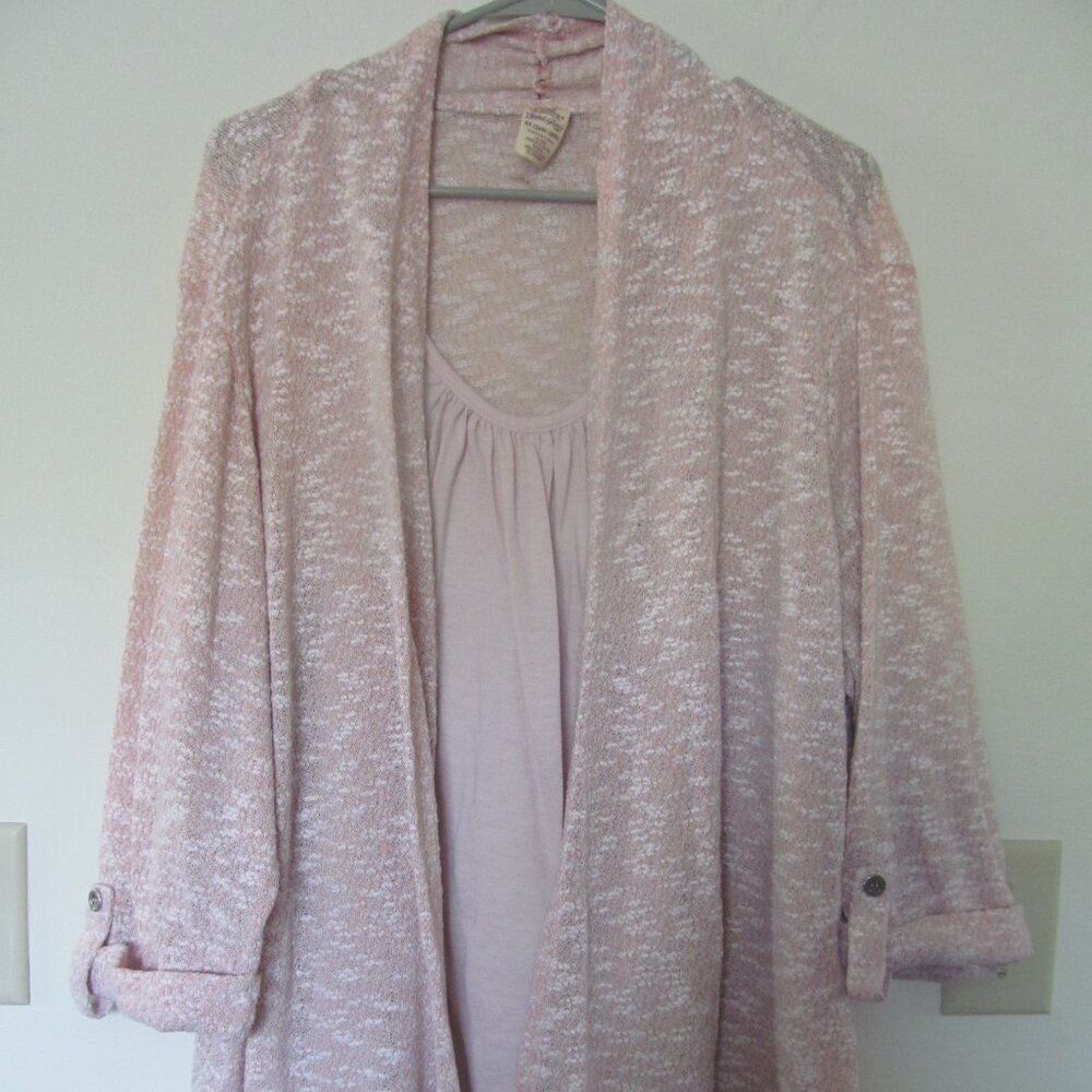 Faded Glory Peach Sweater Top Size 4X